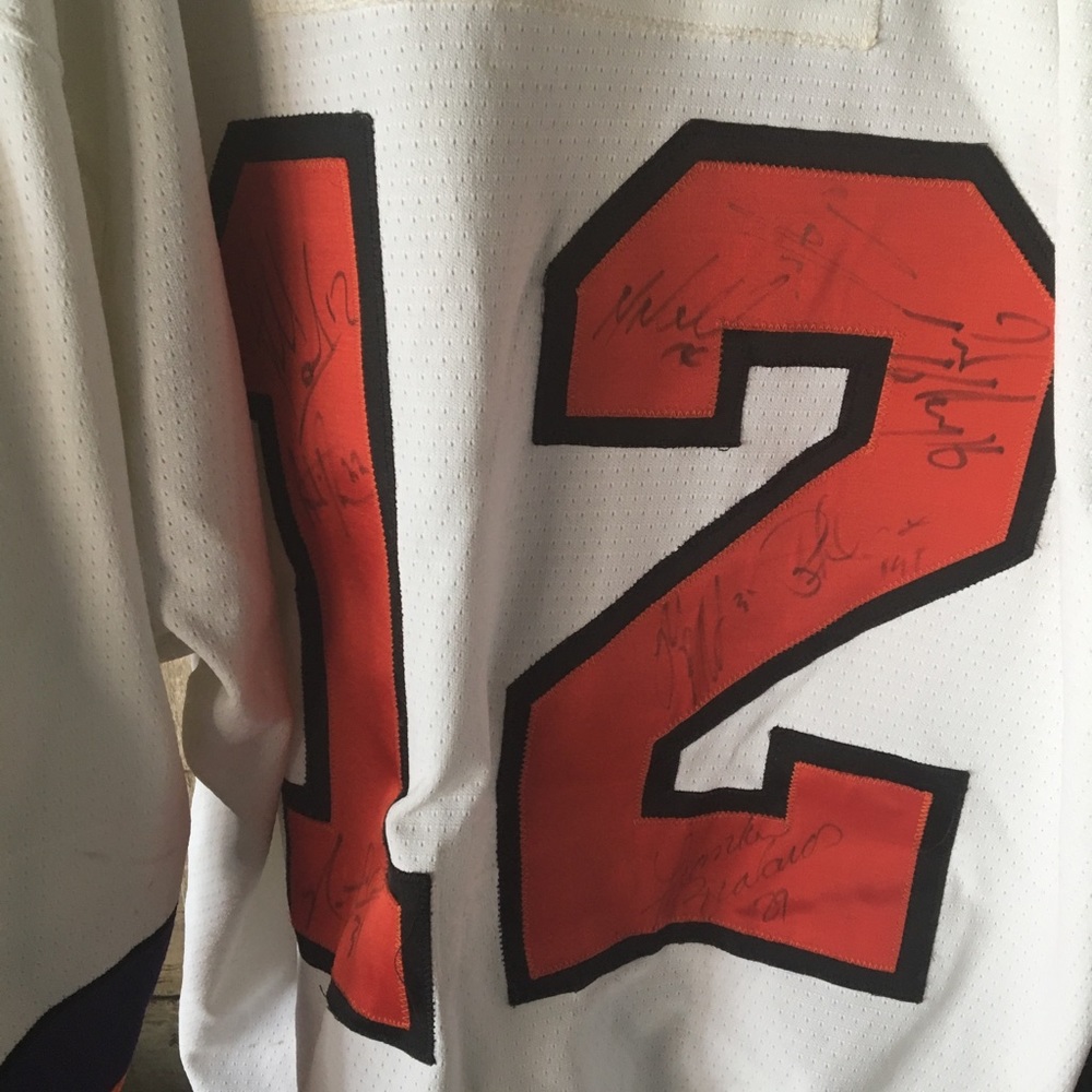 Philadelphia Phantoms signed game worn jersey